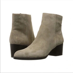 Sam Edelman Suede Ankle Boots Tan Joey Booties 6 1/2 Neutral Boho Minimalist